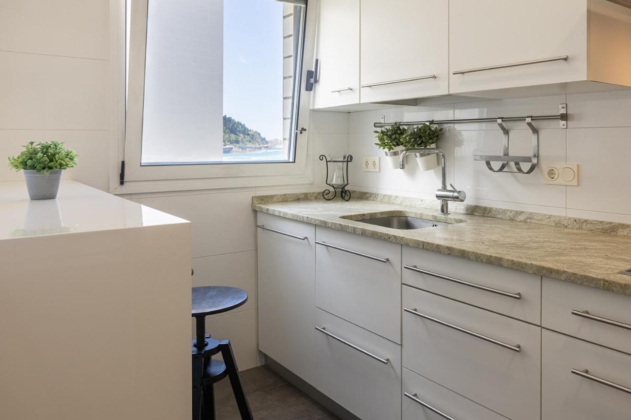 Egona-San Luis 2 Vivienda, Playa Y Garaje Lägenhet Zarautz Exteriör bild