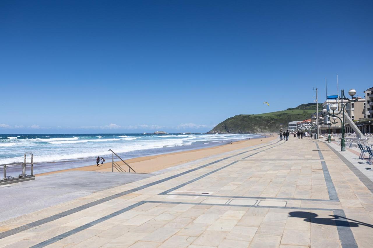 Egona-San Luis 2 Vivienda, Playa Y Garaje Lägenhet Zarautz Exteriör bild
