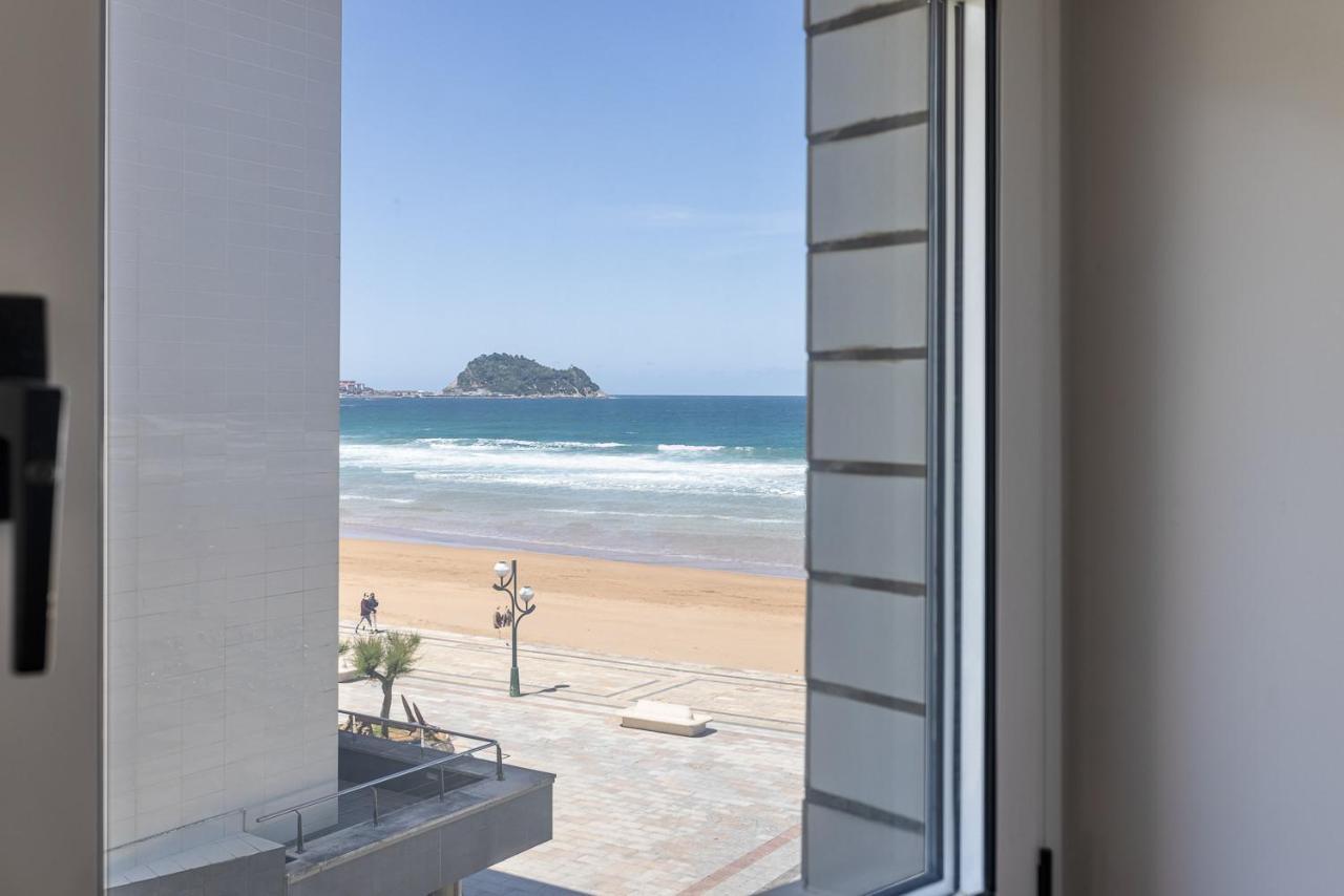 Egona-San Luis 2 Vivienda, Playa Y Garaje Lägenhet Zarautz Exteriör bild